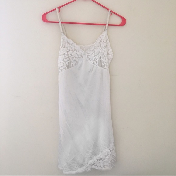 vintage white slip dress
